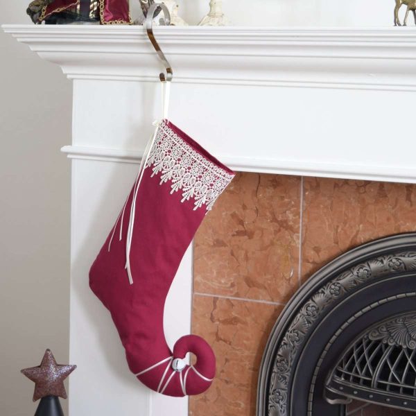 Christmas stocking Princess Cyrielle hung at the fireplace.
