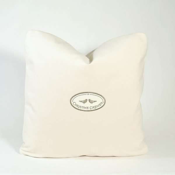 Pillow Winter games back of the cushion off-white