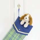 Christmas stocking Perceval with a plush dog