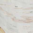 Detail of the textile artwork Spoken words Silent words by Christine Grenier - Cloud of words