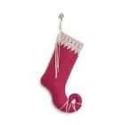 Red Christmas stocking Princess Cyrielle with lace and ribbons