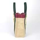 Side of the handles bag Bayadou with double seam