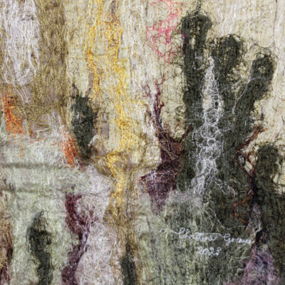 Détail du tableau J'irai jusqu'à toi par Christine Grenier