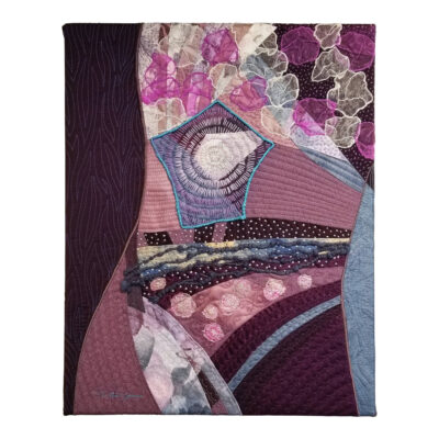 Le Moi et le Soi est un tableau d'art textile de Christine Grenier. Une œuvre symbolisant l'harmonie entre le corps et l'âme.