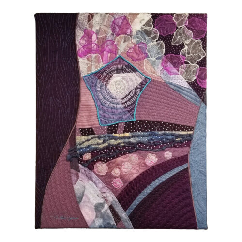 Le Moi et le Soi est un tableau d'art textile de Christine Grenier. Une œuvre symbolisant l'harmonie entre le corps et l'âme.