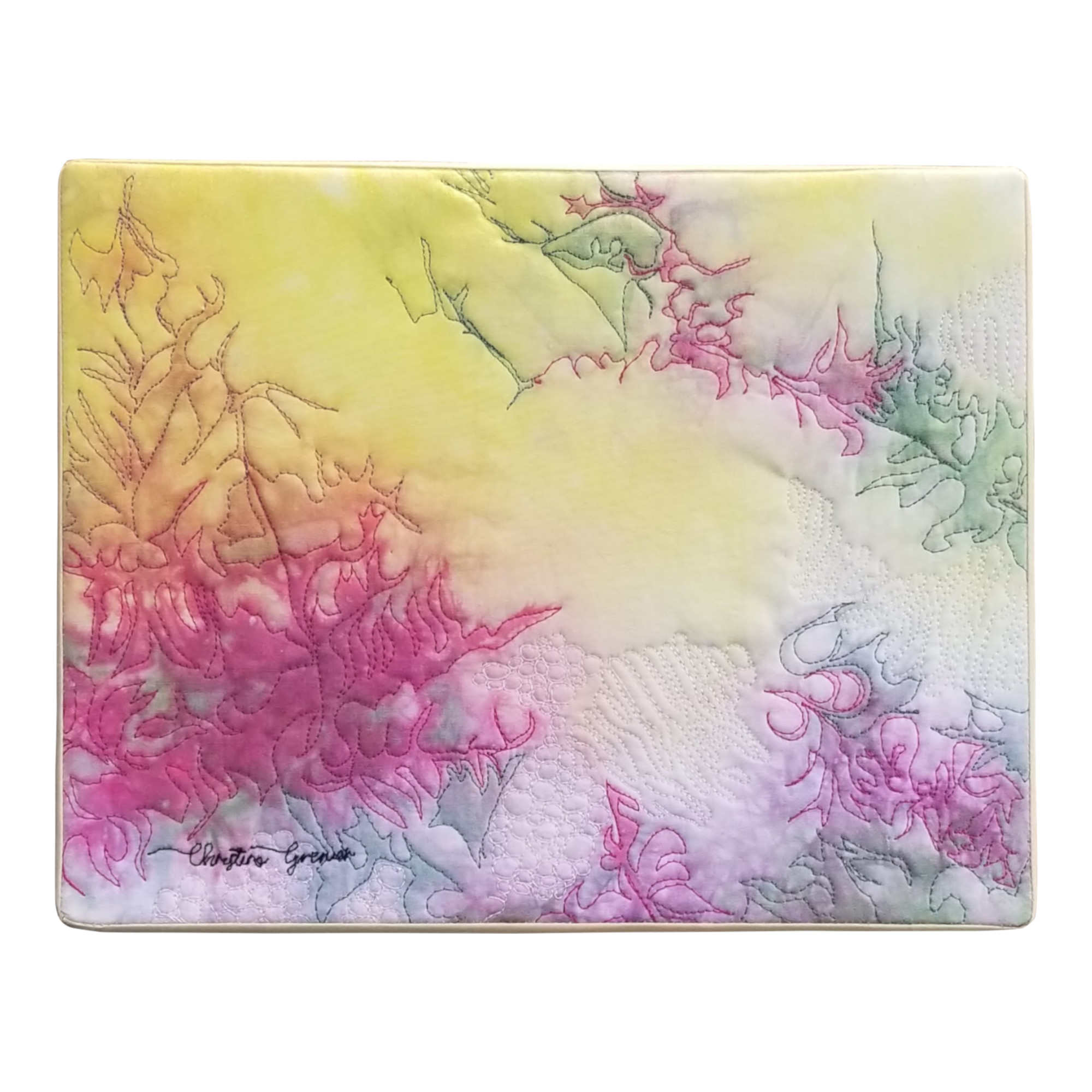 Odeur d’été, tableau poétique abstrait, capturant la lumière et les senteurs d’été